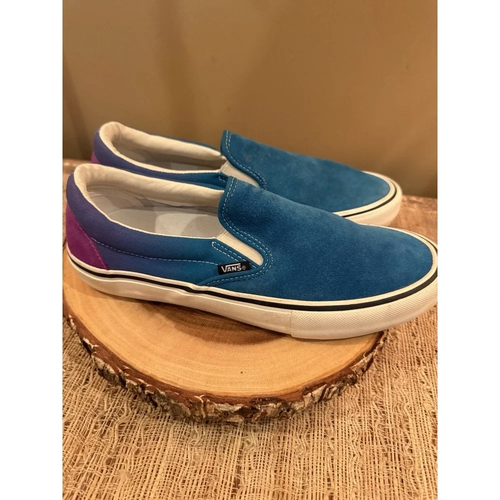 Vans Slip On Pro Skate Blue & Purple Heel Fade Turkish Tile/Dwbery US-9.5
